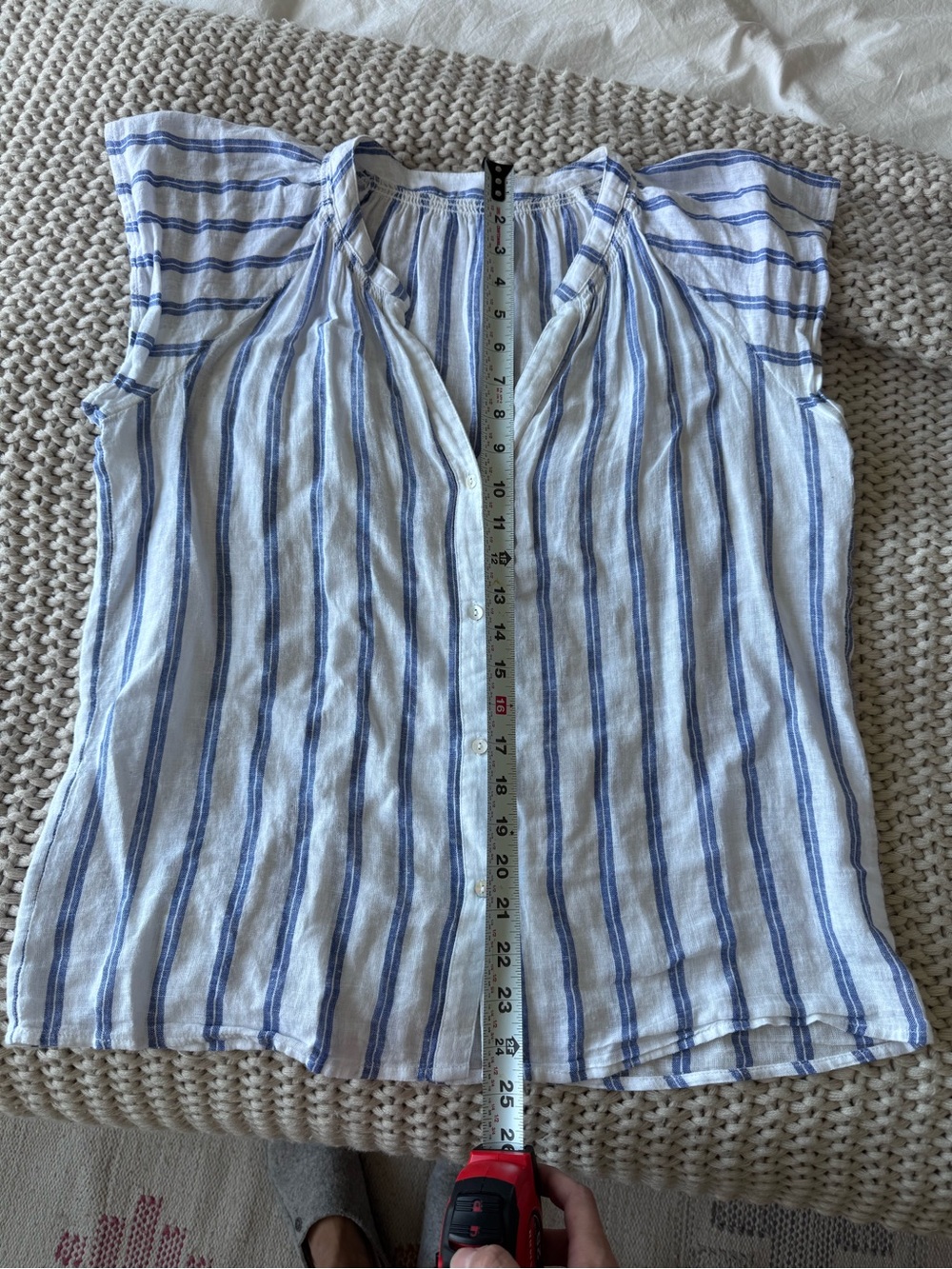 Rails women’s Light Blue & White Striped Button-Down Shirt - Picture 4 of 4